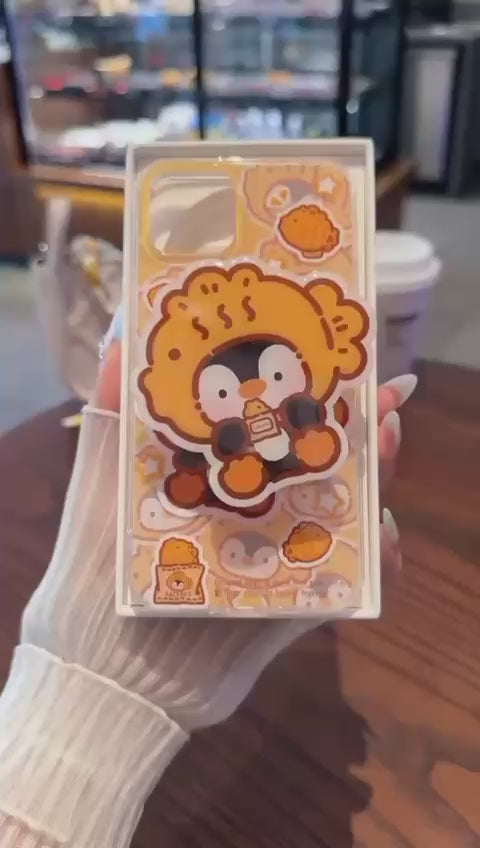 Estuche iPhone Pingüino Popsocket Magnético