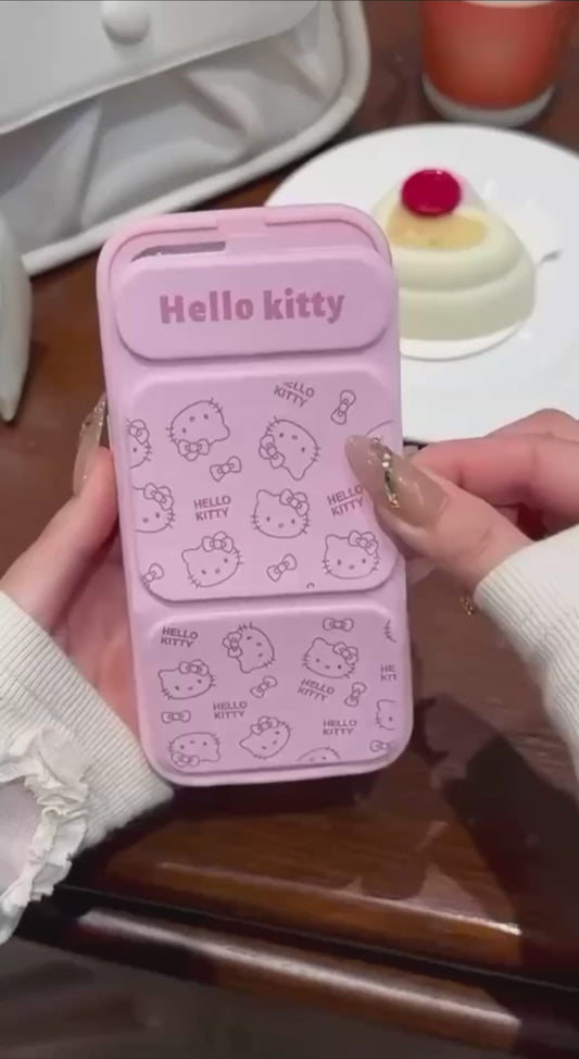 Estuche iPhone H. Kitty con tapa / soporte