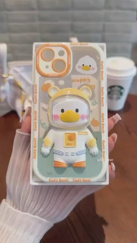 Estuche iPhone Patito Astronauta